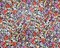 Pink-Black-Multi Poly Floral Printed Crinkle Yoryu Chiffon Woven Fabric By the Yard